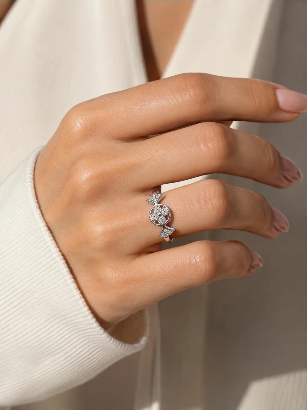 Anthropologie shiny silver